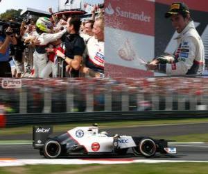 пазл Серхио Перес - Sauber - Гран Гран-при Италии-2012, 2-й классифицированы